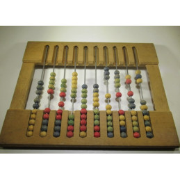 Antique wooden school abacus