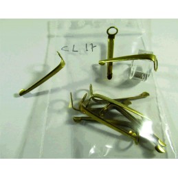 Set of 10 brass-plated...